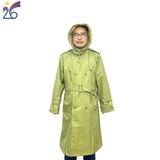 Áo mưa măng tô màu vàng oliu Công ty 26- áo mưa chất liệu bền chóng nước chống rét 3 size bộ 3 món