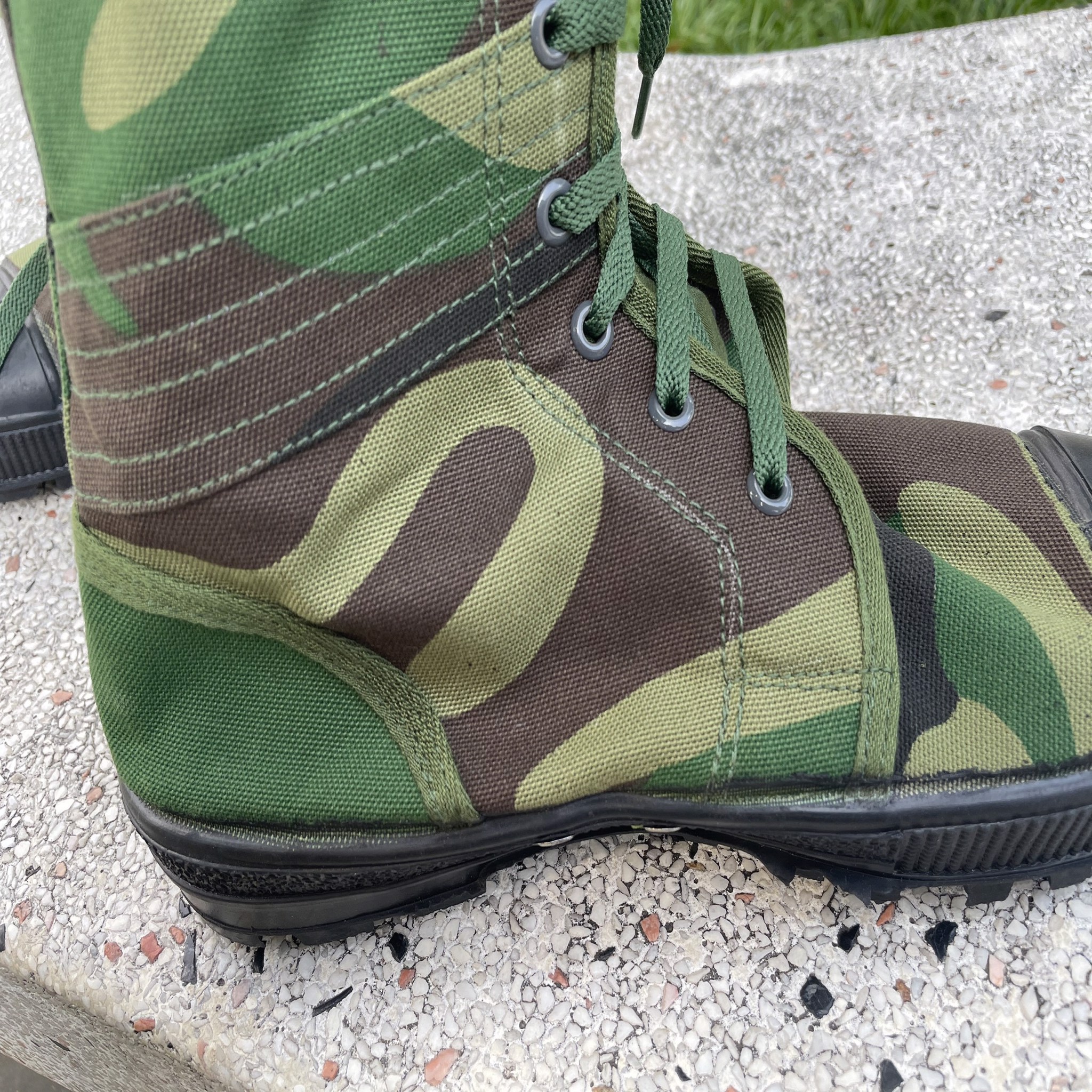 Giày ghệt sĩ quan quân đội vải cao cổ rằn ri K07 – Giày Bộ Đội Công An