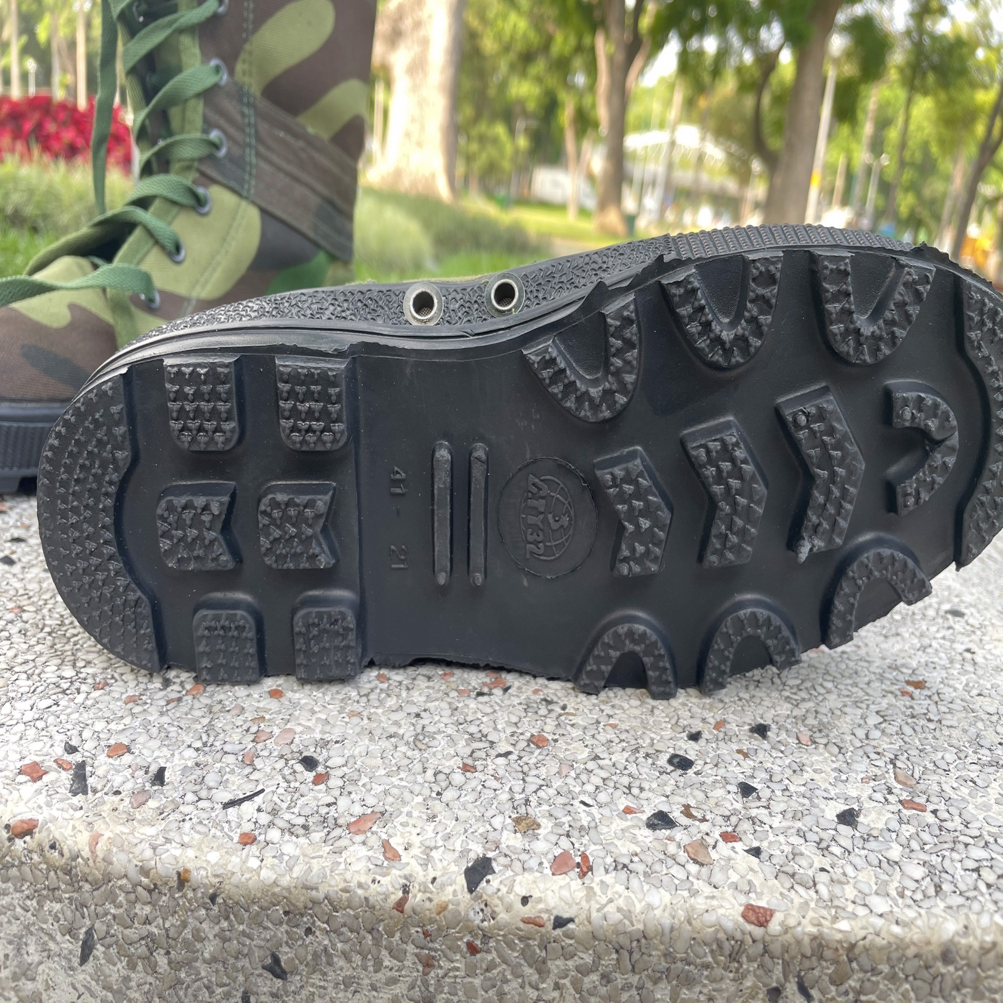 Giày ghệt sĩ quan quân đội vải cao cổ rằn ri K07 – Giày Bộ Đội Công An