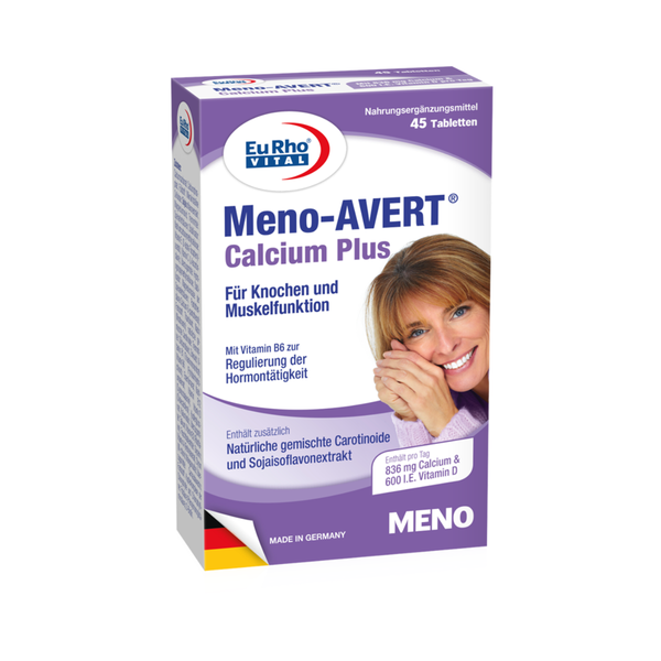  Thực phẩm bảo vệ sức khỏe: EuRho® Vital Meno-AVERT® Calcium Plus - Hỗ trợ cân bằng nội tiết tố nữ 