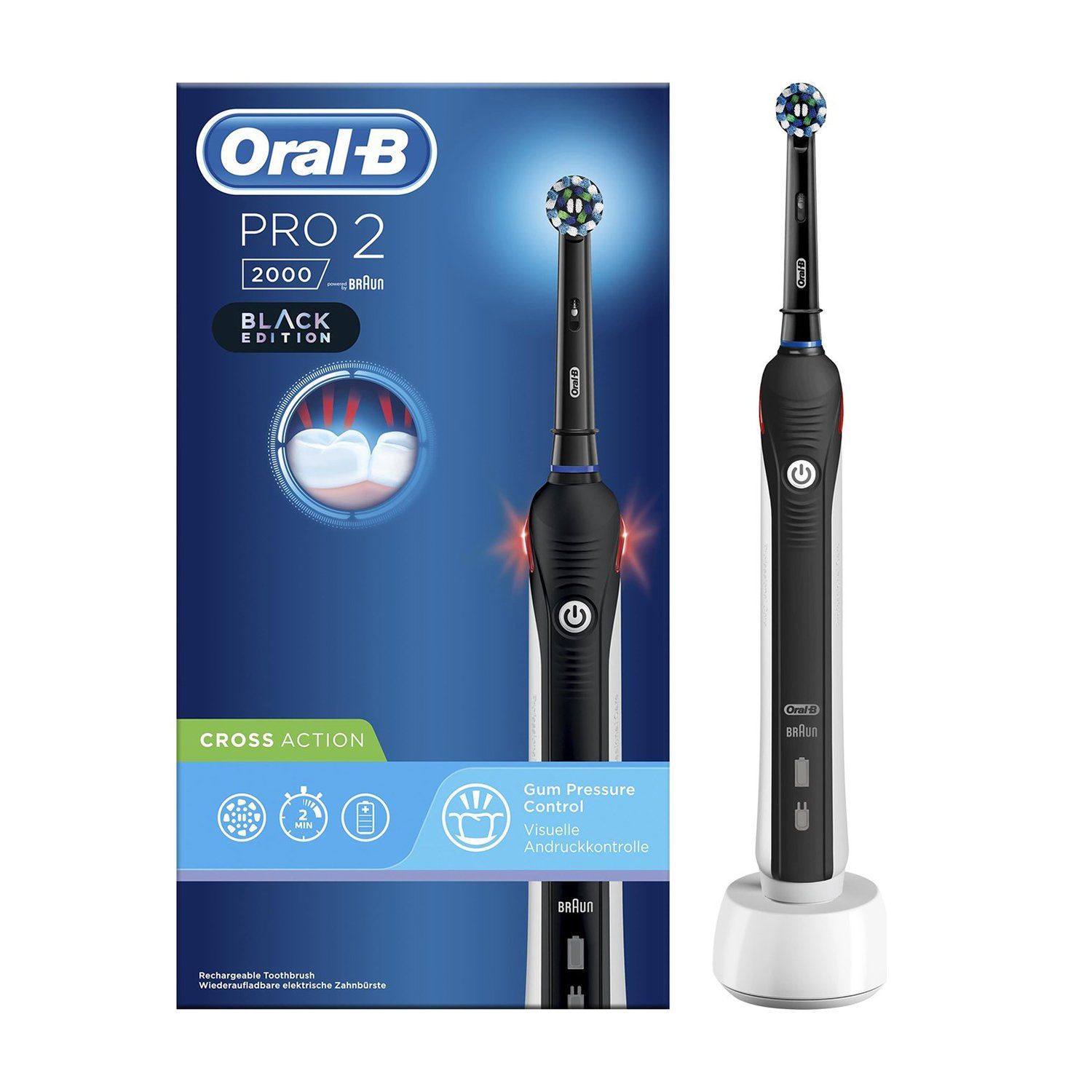 Bàn chải điện Oral-B Electric Toothbrush Pro 2 2000 chính hãng 100% –  Banchaithongminh