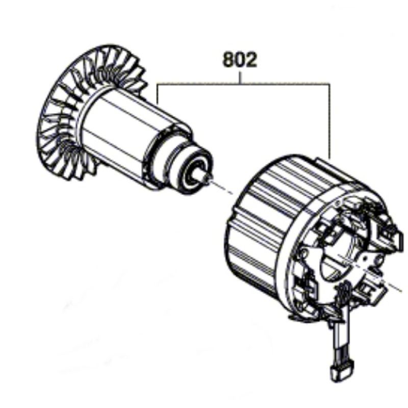  Động cơ Dùng cho máy GSR 18V-150 C | 3601JJ5080,  Model: 1600A024CL 