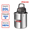  Máy hút bụi Shop Vac (Saigon Esco)  khô/ướt/thổi 20L 850W thép không gỉ - 4041186 