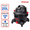 Máy hút bụi Shop Vac (Saigon Esco)  khô/ướt/thổi 25L 1800W nhựa cao cấp , tích hợp máy cầm tay - 9274186 
