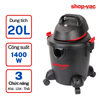  Máy hút bụi Shop Vac (Saigon Esco)  khô/ướt/thổi 20L 1400W nhựa cao cấp - 5970186 