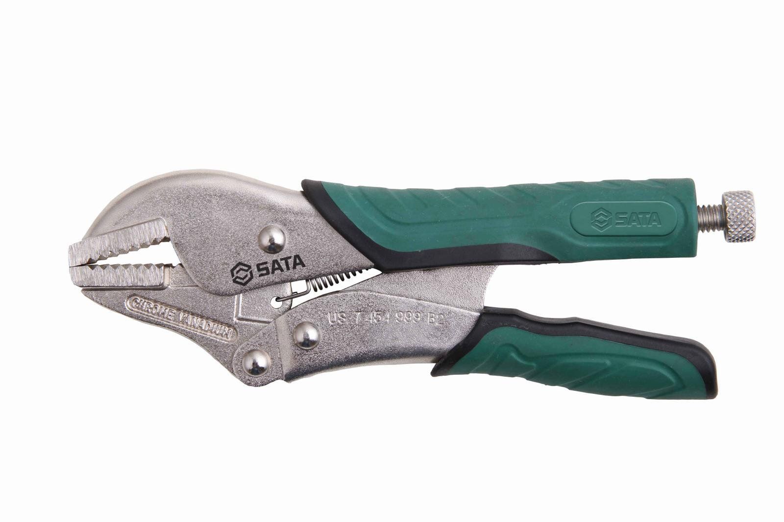  Kìm khóa mũi thẳng có răng SATA 10inch 71206 