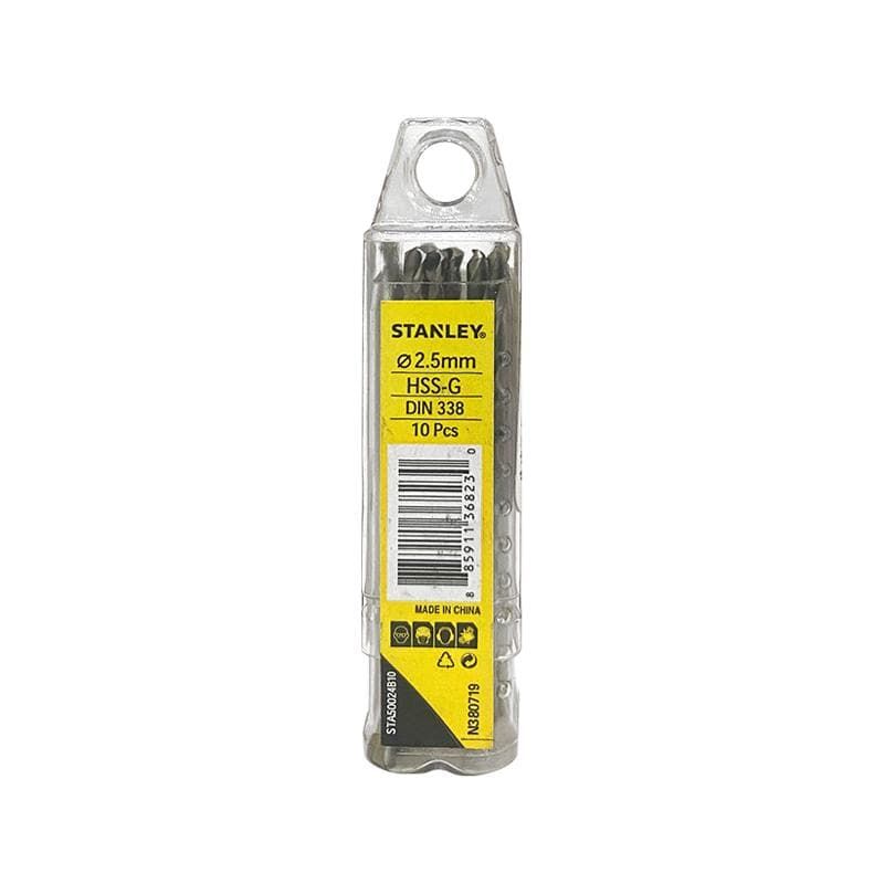  Mũi khoan sắt 2.5mm HSS Stanley STA50024B10 