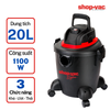  Máy hút bụi Shop Vac (Saigon Esco)  khô/ướt/thổi 20L 1100W nhựa cao cấp - 2030386 