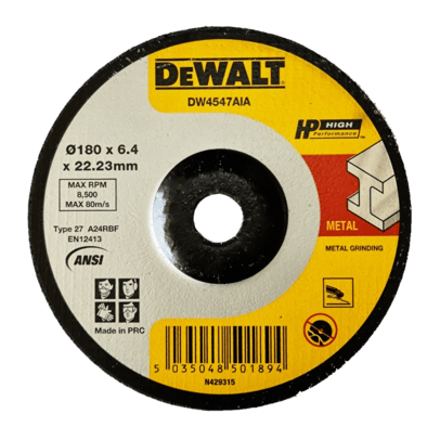  Đá mài sắt 180 x 6.0mm Dewalt DW4547AIA-AE 