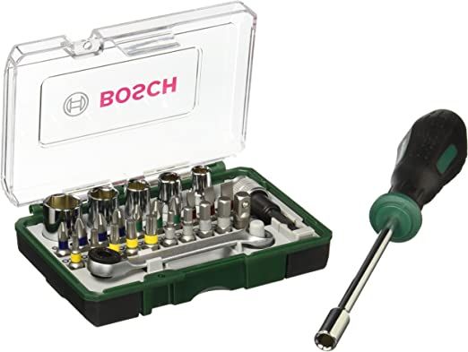  Bộ mũi vặn vít 27 món kèm tay cầm Bosch 