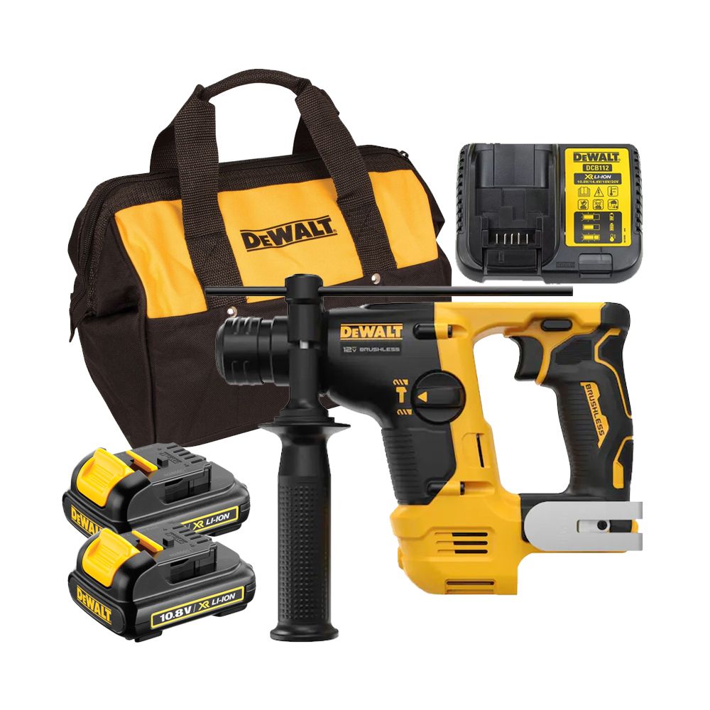  Máy khoan bê tông pin Dewalt 12V DCH072C2-KR (2 Pin 1.3Ah & 1 Sạc) 