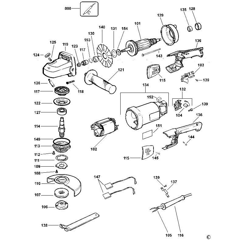  Giá Đỡ Chổi Than Máy Màil Dw830 Dewalt 402869-11 