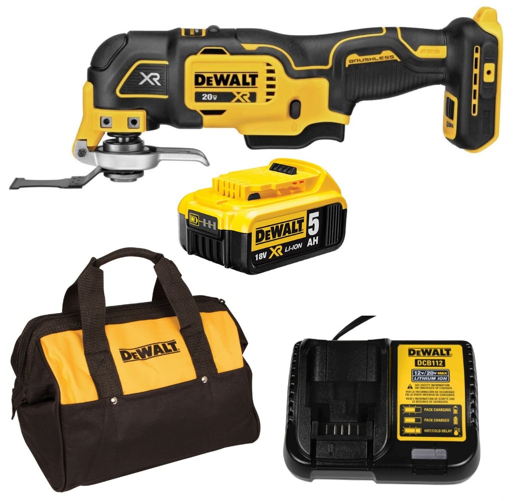 Máy cắt rung pin 20V Dewalt DCS356P1 (1 Pin 5Ah & 1 Sạc)