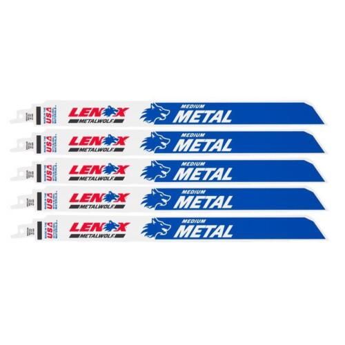  Lưỡi cưa kiếm cưa gỗ 305x25x1.07mm 18TPI MetaWolf Lenox Vỉ 5  - 2019012118R 