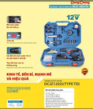  Máy khoan vặn vít dùng pin 12V Dongcheng DCJZ1202i (TD) 