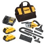  Máy hút bụi Dewalt pin 20V DCV501L (Thân máy & Combo Máy Pin Sạc) 