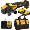  Máy mài góc pin 20/60V 100mm 1553W 9000rpm Dewalt DCG409VSP2 (2 Pin 5Ah & 1 Sạc) 