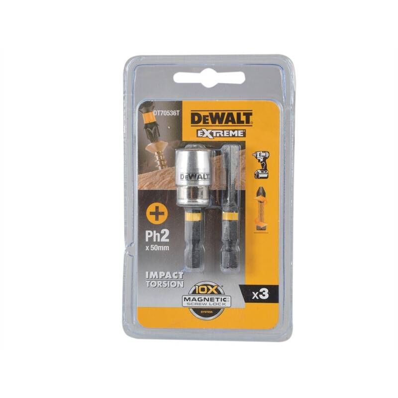  Phụ kiện mũi vít 2 đầu nam châm Dewalt DT70536T-QZ 