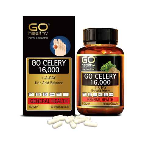 Viên uống Go Celery 16000 chính hãng New Zealand giúp giảm axit uric, khắc phục tận gốc bệnh Gút (GOUT)