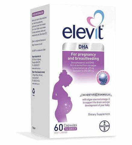 Viên Uống Elevit thêm DHA For Pregnancy & Breastfeeding Cho Bà Bầu
