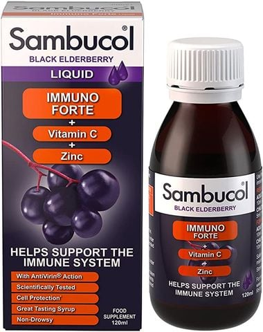 Sambucol Immuno Forte Hỗ Trợ Tăng Đề Kháng Cho Trẻ 120ml