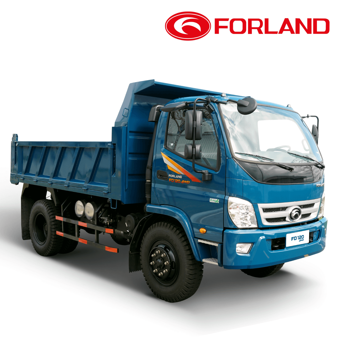  FORLAND FD120 4WD - XE BEN THACO 2 CẦU 6.5 TẤN 5.4 KHỐI, CẦU LÁP 