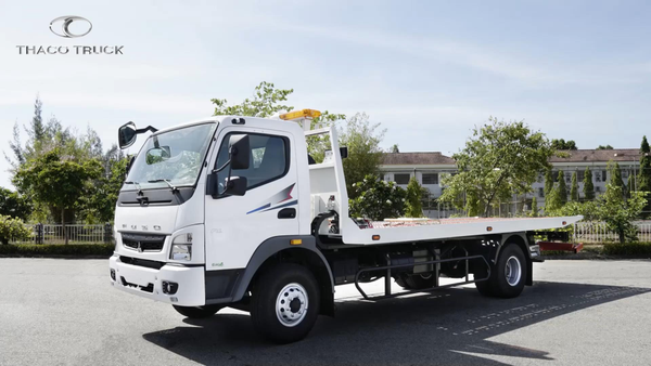  Xe kéo chở xe sàn trượt kéo xe Fuso FA 140L 