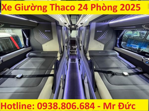  XE GIƯỜNG NẰM THACO 24 PHÒNG 2025 