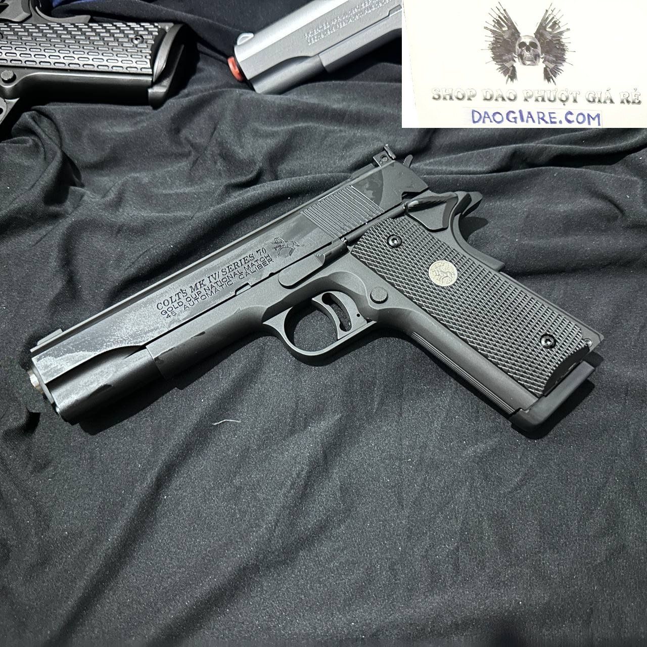  Súng M1911 Airsoft bắn bi sắt 