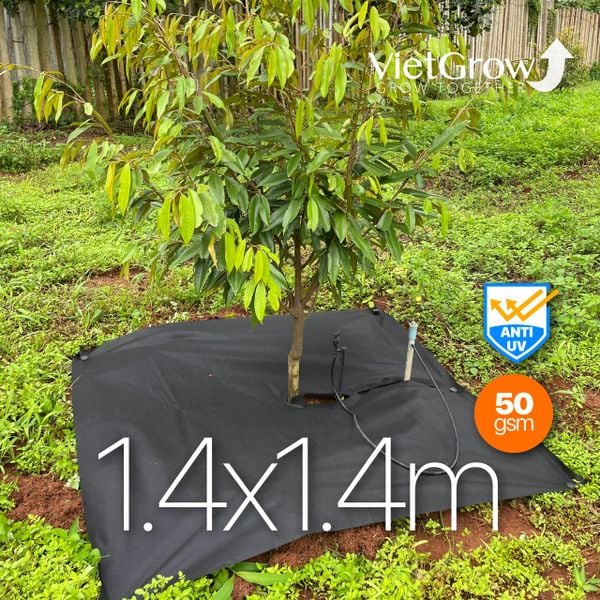  Lưới Vải Chống Cỏ Tấm Vuông Cắt Sẵn 1.4x1.4m 