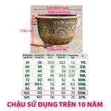  Chậu Nhựa Giả Đồng Hoa Văn Cổ Điển, Đường Kính 105cm 