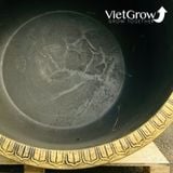 Chậu Nhựa Giả Đồng Hoa Văn Cổ Điển, Đường kính 120cm 