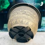  Chậu Nhựa Giả Đồng Hoa Văn Cổ Điển, Đường kính 51cm 