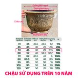  Chậu Nhựa Giả Đồng Hoa Văn Cổ Điển, Đường kính 51cm 