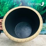  Chậu Nhựa Giả Đồng Hoa Văn Cổ Điển, Đường kính 60cm 