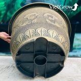  Chậu Nhựa Giả Đồng Hoa Văn Cổ Điển, Đường kính 60cm 