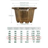  Chậu Nhựa Giả Đồng Bát giác, Đường kính 69cm 