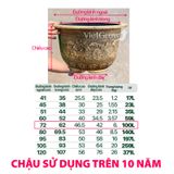  Chậu Nhựa Giả Đồng Hoa Văn Cổ Điển, Đường kính 72cm 