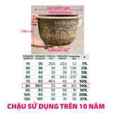  Chậu Nhựa Giả Đồng Hoa Văn Cổ Điển, Đường kính 80cm 