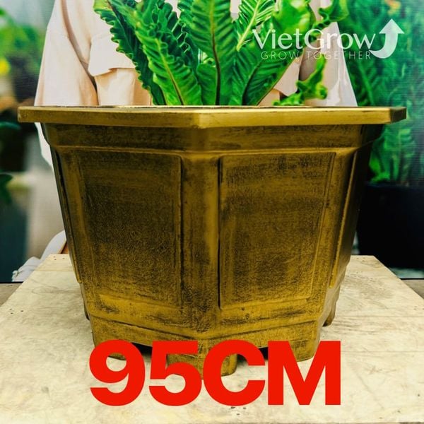  Chậu Nhựa Giả Đồng Bát giác, Đường kính 95cm 