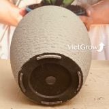  Chậu giả đá màu xám đường kính 27cm - FLORAL DX2 