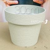  Chậu giả đá màu trắng đường kính 30cm - FLORAL GP1 