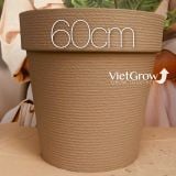  Chậu giả đá màu xám đường kính 60cm - FLORAL GP4 
