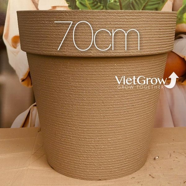  Chậu giả đá màu xám đường kính 70cm - FLORAL GP5 