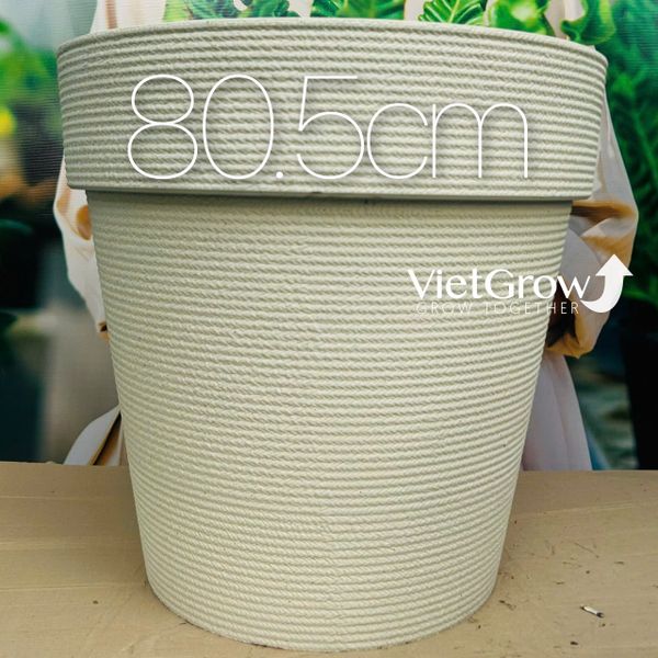  Chậu giả đá màu trắng đường kính 80.5cm - FLORAL GP6 