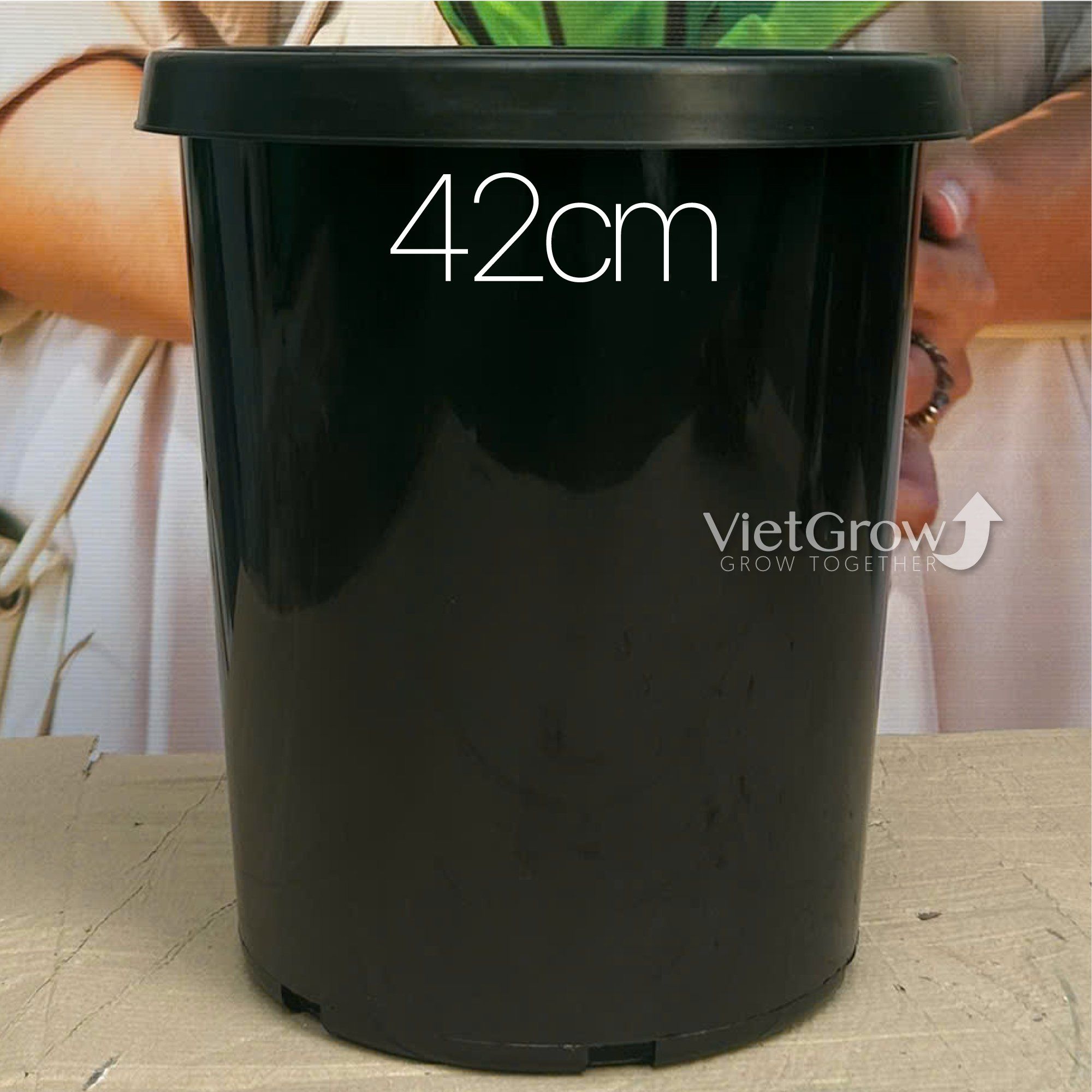  Chậu nhựa HELLO đường kính 42cm (H6) 