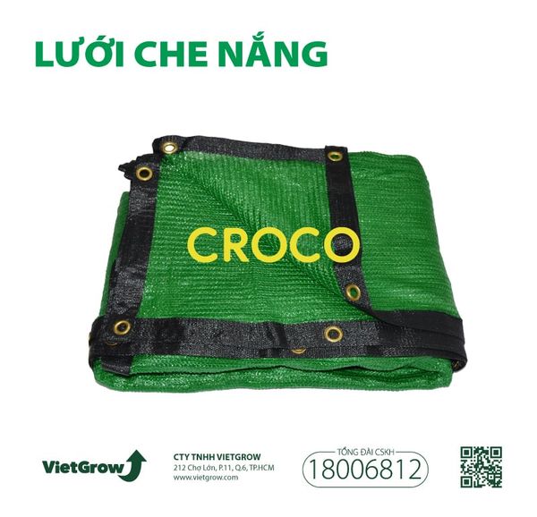 Lưới Che nắng cao cấp CROCO - Xanh lá