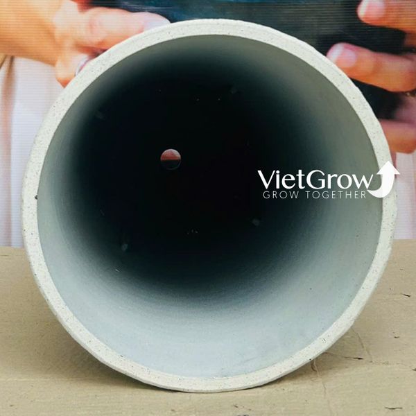  Chậu giả đá màu trắng đường kính 28cm - FLORAL YT1 