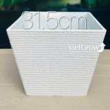  Chậu giả đá màu trắng đường kính 31.5cm - FLORAL ZF2 