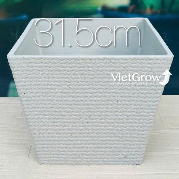  Chậu giả đá màu xám đường kính 31.5cm - FLORAL ZF2 